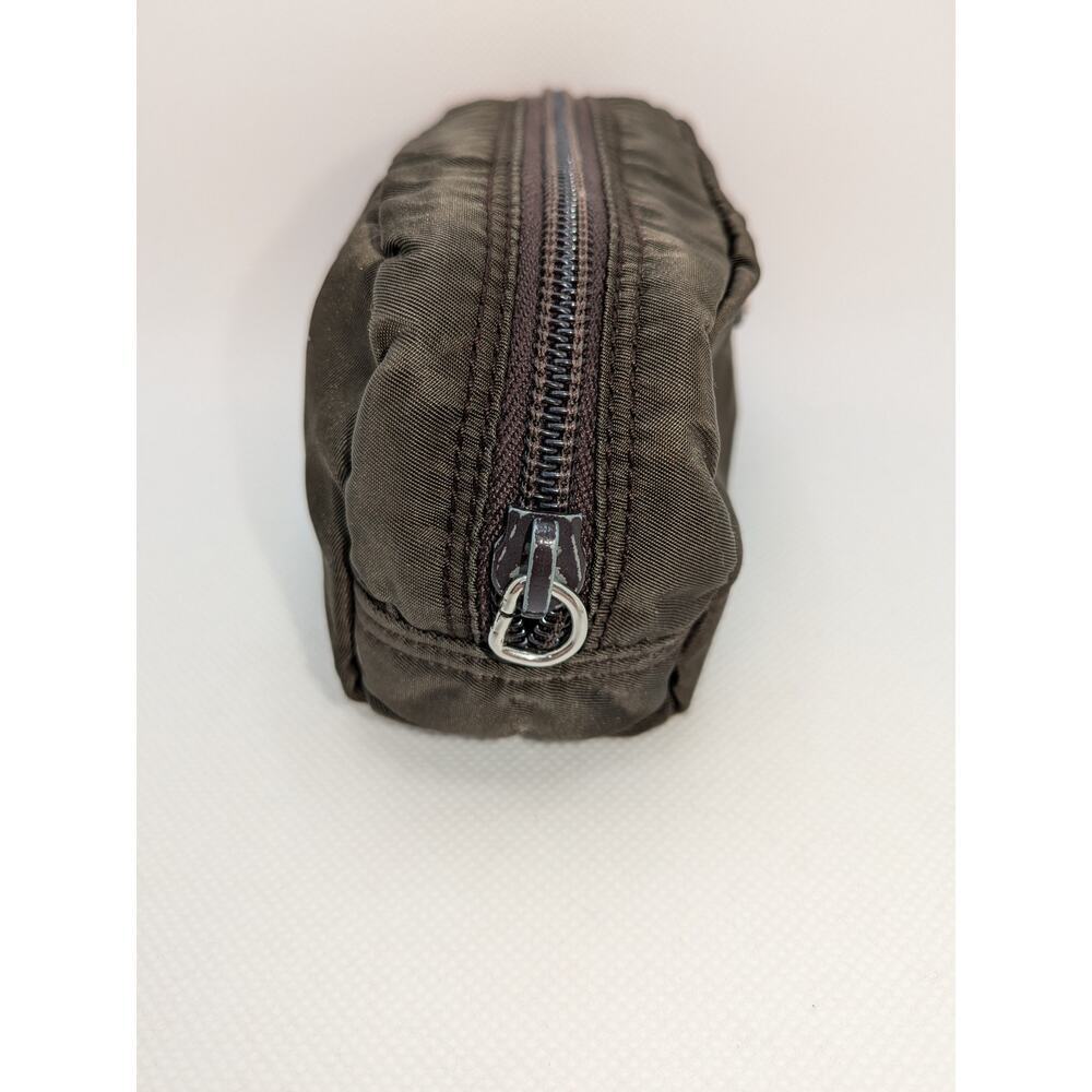 PRADA Pouch Tessuto Green Nylon Khaki Authentic Zip Bag - Picture 6 of 10